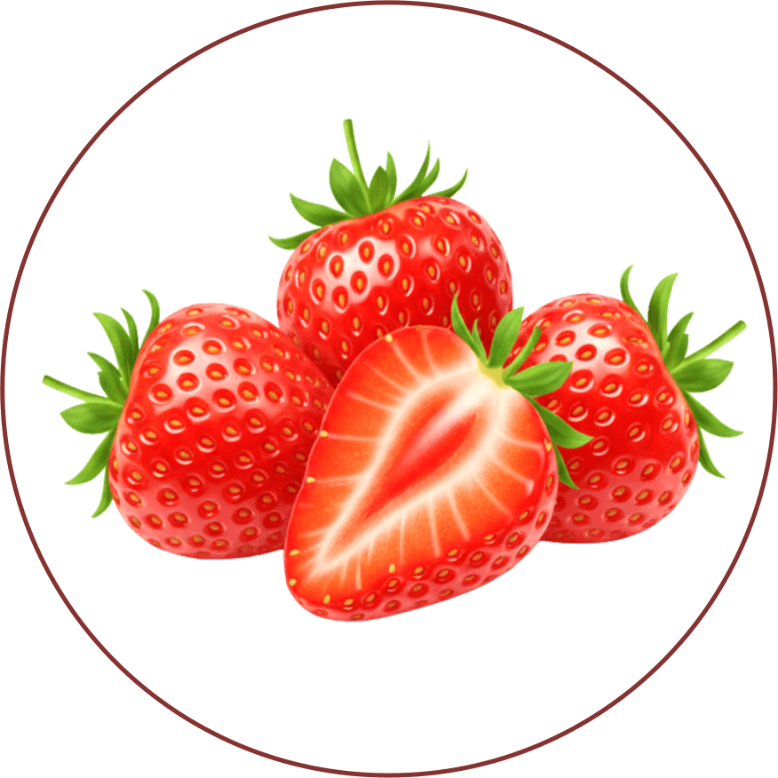Home Strawberry yang digunakan khusus sebagai bahan baku Oribroth kaya akan kandungan Vitamin C, Asam Ellagat, Antosianin